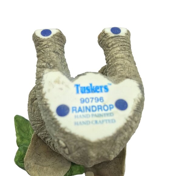 Tuskers Raindrop Elephant Figurine Hand Painted & Crafted Cute Animal Decor 9079 - Picture 5 of 11